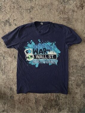 War on Wall St. Winter Games Graphic Tee - Navy
